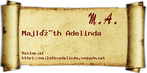 Majláth Adelinda névjegykártya